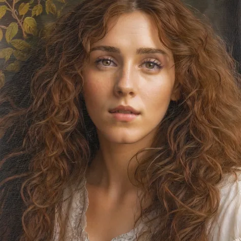 ((A professional high quality pre-Raphaelite painting)), ((high quality, 4k, realistic anatomy, realistic face, high detailed face, high detailed skin)), (medieval period nobility), (beautiful mature 26 years old French woman), ((modest clothing)), (busty)...