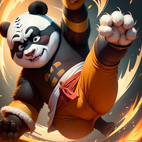 Kung Fu Panda Getting Kicked in the Crotch