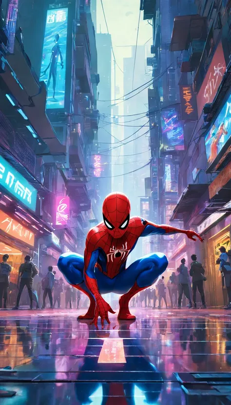 Get ready to witness the merging of the world of White Spider-Man and cyberpunk in one stunning image. Nesta obra-prima visual 8K, You will be transported to a futuristic and dystopian environment, Marvels Iconic Heroes Get a New Look.

Homem-Aranha Branco...