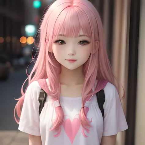 Pink-haired girl