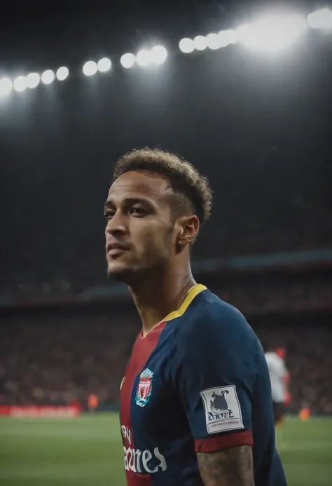 Homem Soccer Player Neymar no Liverpool