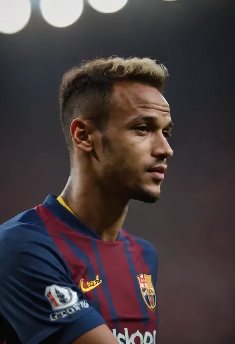 Homem Neymar jr de queixo grande no Liverpool