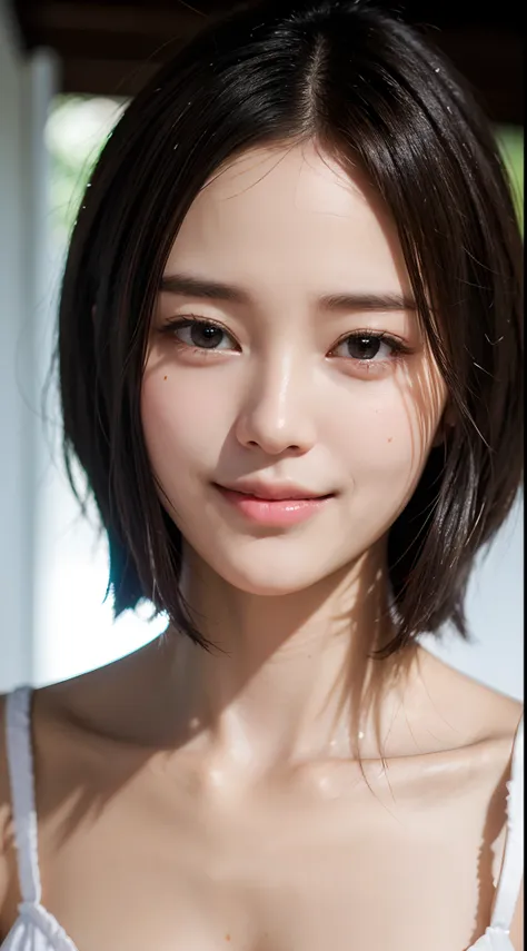 (yinchuan:1.5), a closeup, ​masterpiece, top-quality, Raw foto, Photorealsitic, faces, unbelievable Ridiculous, beautiful a girl, cute little, shorth hair, depth of fields, hight resolution, ultra-detailliert, short blonde hair、finely detail, ighly detaile...