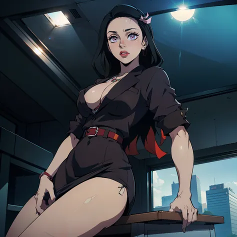 Hyper realistic super detailed sexy Nezuko, NSFW, Very detailed, expressions faciales sexy, seductive facial expressions, [:(Face detail: 1.4): 0.4], 16K resolution, 4k resolution, dinamic lighting, High definition resolution, (sexy pose, Position attrayan...