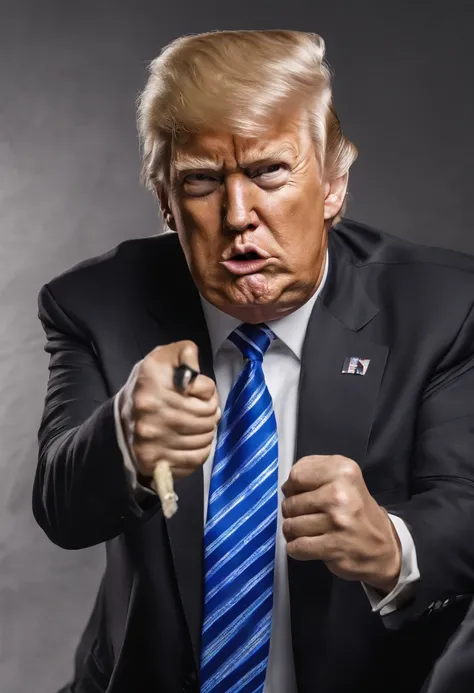 Donald Trump sucking his thumb