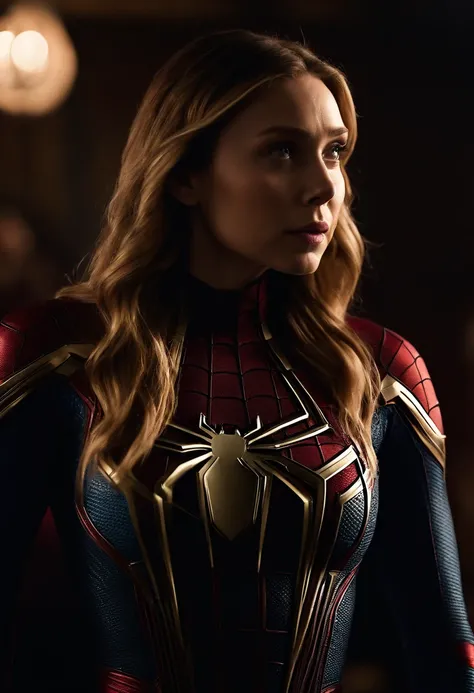 Marvel　elizabeth olsen　Front-facing　spider-man