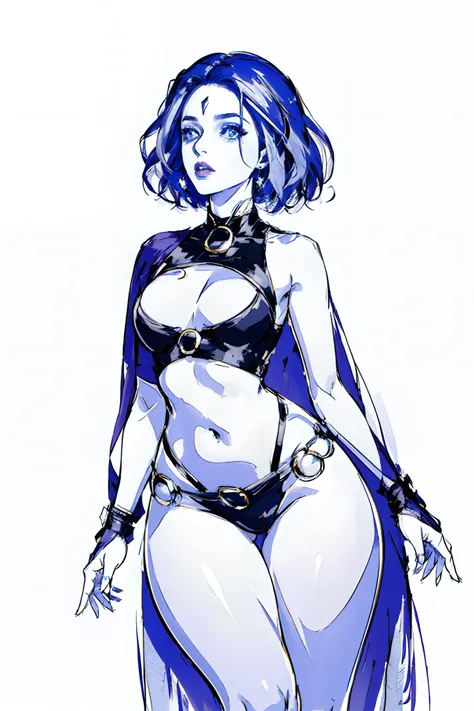 masterpiece, (1girl as rvn, hotraven, solo), ass focus, make up, parted lips, highly-detailed, gorgeous perfect face, (standard breasts), (skindentation), thick thighs, wide hips, average waist, tall, Luscious lips, beautiful eyes, sexy, (ass focus) ;(Sed...