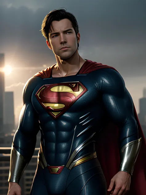 ((Best Quality, 8K, ultra-detailed, Masterpiece: 1.3)), Ben Affleck , no shirt,  shiny skin, sharp, Perfect Body Beauty, realistic shaded perfect body, (cute baby face:1.1),("underwear,big bulge ":1.2),(dynamic pose:1.1), thigh , (bulge focus:1.2) ,squatti...