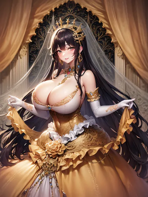 ((anime artstyle)),(Masterpiece),(Best Quality), (Super Detail),(Highly Detailed CG Unity 8k wallpaper),((Very Delicate and Beautiful)),cinematic lighting,1 girl,((full body portrait)),((standing in garden)),((solo)),(((1 fairytale princess in gorgeous emb...