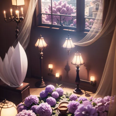 masutepiece, Best Quality, (extremely detailed CG unified 8k wallpaper), (Best Quality), (Best Illustration), (Best Shadow), (Stable diffusion model), Violet Evergarden, glinting, Beautiful, Victorian-style bedroom, Dynamic lighting, depth of fields --auto