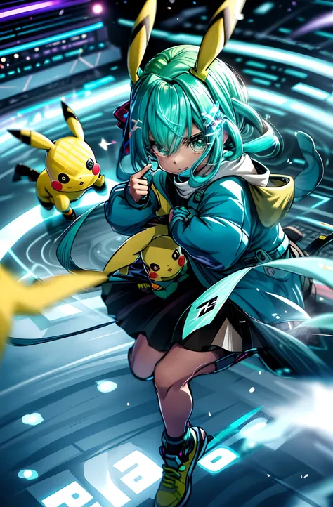 Pikachu、miku hatsune、Inazuma seen from the eyes、⚡️、the detail、