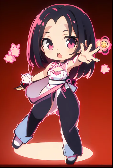 Cute art style, cute character, cute anime style, Kawaii Girl, Center parting bangs，Scraping, Cute forehead, anime set style, Cute Dresses, Cute, full body adoptable, [ Character Design ], Full body, small loli girl, Engaging pose