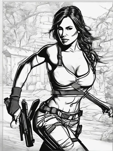 Tomb Raider Lara Croft, NAKED, best quality, masterpiece, ultra high resolution, (photorealistic:1.4), raw photo, shiny skin, BRIGHT BODY, dramatic lighting, full body, big breasts, exposed breasts, different positions, different poses, different variation...