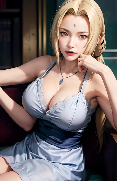 (huge tits), cleavage, good anatomy, masterpiece, best quality, 4k, 8k, professional photography, soft light, sharp focus, 1 girl,  blonde hair, kimono, (mountai), clouds, blonde hair, parted banks, detailed face+brown eyes, smile, closed lips, lipstick, b...