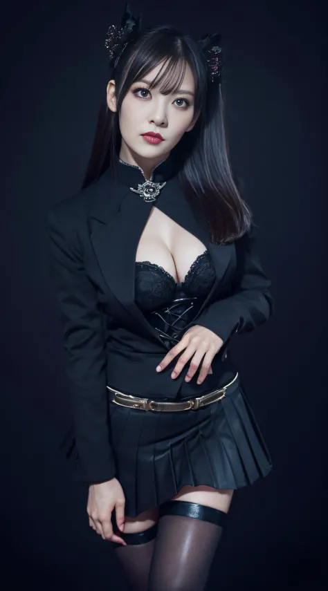 Charming beauties、Evil Female Executive、Move ki、The Darkness、seductiv、black pantyhose、Black stockings、Black pleated skirt、Dark、Female combatant、Evil Fall、wicked、darkness、beauty legs、Unleash Dark Energy