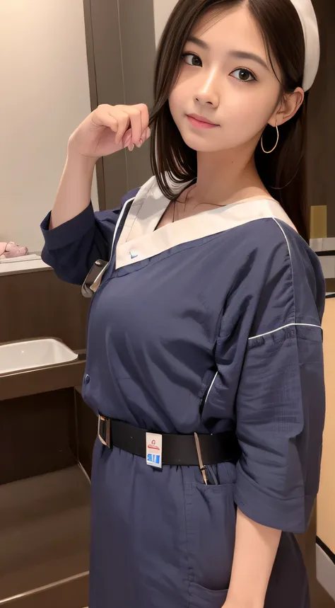 hightquality、​masterpiece、ultra res、a beauty girl、cute girl face、hospitals、nurse、Wearing nurse clothes、full bodyesbian、Famous actresses of Japan、very beautiful face、A sexy