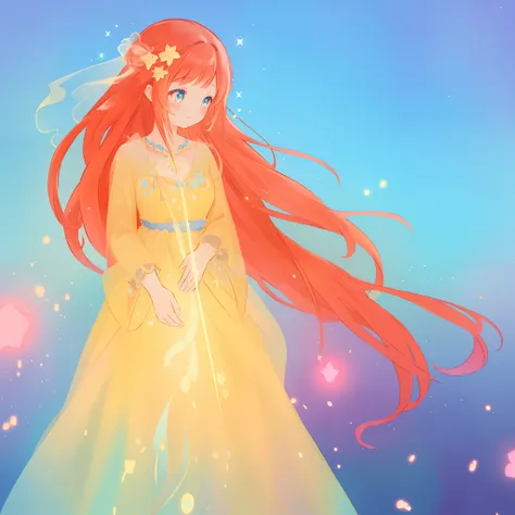 beautiful girl, puffy tiered ballgown with puffy long sleeves, vibrant pastel colors, (colorful), glowing golden long hair, magical lights, sparkling magical liquid, inspired by Glen Keane, inspired by Lois van Baarle, disney art style, by Lois van Baarle,...