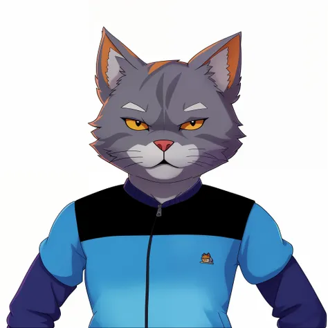 Theres a cat wearing a hoodie and a jacket, Retrato de personagem peludo, Ashfur de gatos guerreiros, Clube do Gato, Retrato de um clube, um Clube do Gato, Gato Anime Realista, Gato Anime, personagem peludo, warrior cats fan art, desenho peludo profissiona...