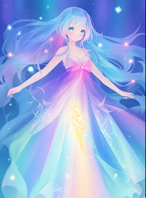 beautiful girl, puffy tiered ballgown, vibrant pastel colors, (colorful), glowing golden long hair, magical lights, sparkling magical liquid, inspired by Glen Keane, inspired by Lois van Baarle, disney art style, by Lois van Baarle, glowing aura around her...