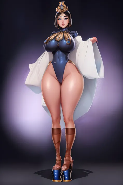 Menace, 1woman, blue eyes, crown, temple, detailed background, (dollsuit), (standing_at_attention:1.4) ultra detailed game CG, (High resolution:1.1), (absurderes:1.1), Best Quality, Ultra high definition, The highest resolution, Very detailed, Highly detai...