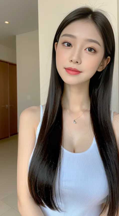 ((Top  Quality, 8K, ​masterpiece: 1.3)), 1woman, 20yo, Korean female idols: 1.5, Slender abs beauty: 1.3, (Hairstyle casual, large full breasts: 1.1), S-line body, Full Makeup: 1.1, The dress:1.3, Ultra-fine face, A detailed eye, Double eyelidd, Location R...