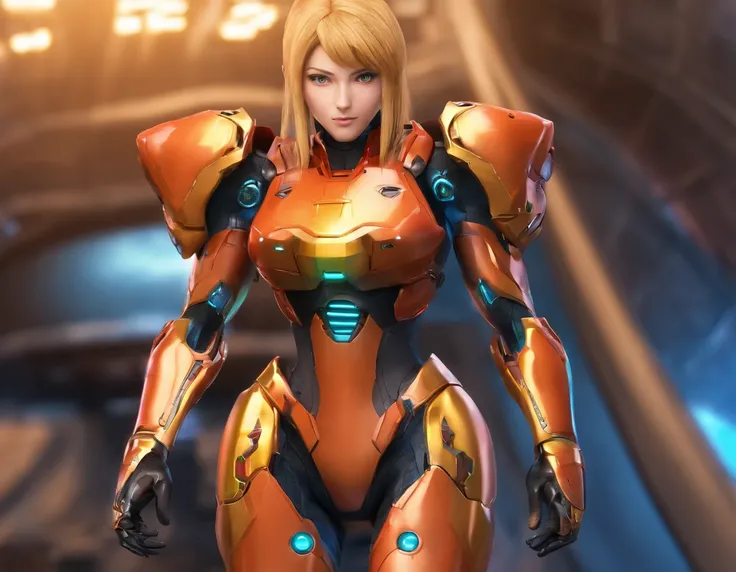 Samus with her zero suit, sexy ass, nice tits, on her spaceship,big butt.