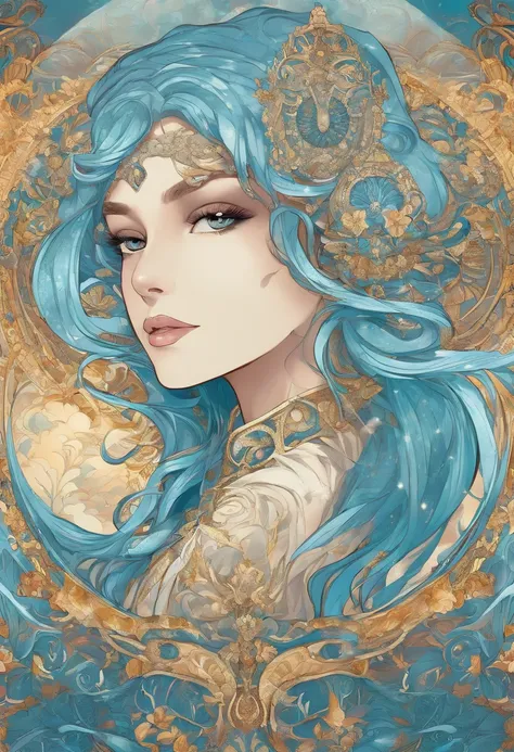 /upscale (masterpiece, top quality, best quality, official art, beautiful and aesthetic:1.2), (1girl), extreme detailed,(fractal art:1.3),colorful, light blue hair, looking at viewer, teenager