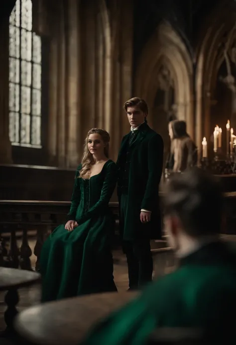 Hope Mikaelson Slytherin as Couple with Regulus Black Faceclaim Thimothee Chalamét at Hogwarts