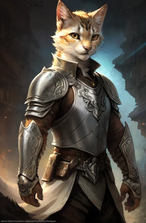 kenket, ross tran, ruan jia, a cat made out of (the lick king), portrait, finely detailed armor, intricate design, silver, silk, cinematic lighting, 4k,