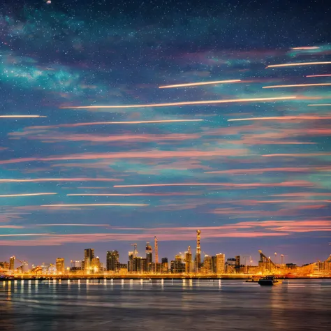 Under a canopy of shimmering stars, the port comes alive with nocturnal energy. As the vast expanse of the universe unfolds overhead, below, the sprawling container port awakens with its own set of constellations. Towering cranes cast long, intricate shado...