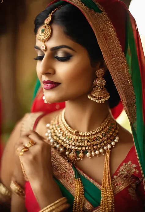 I want my jewellery pieces to be worn by a South Indian real looking model female