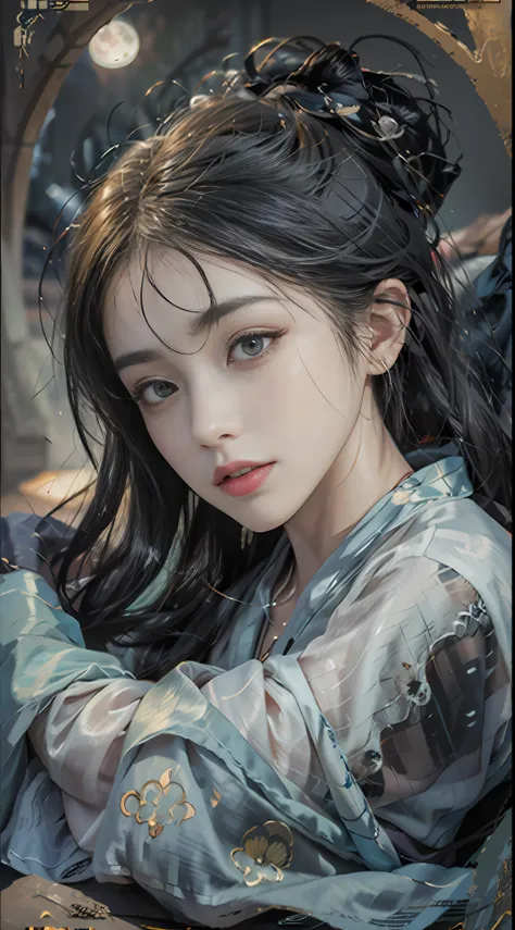 a 20-year-old woman, a chinese fairy tale fairy, gloom face, beautiful chinese fairy tale face, beautiful face without flaws, sl...