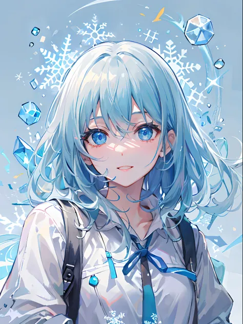 ((top-quality)), ((​masterpiece)), ((ultra-detailliert)), (Extremely delicate and beautiful), girl with, 独奏, cold attitude,((Black jacket)),She is very(relax)with  the(Settled down)Looks,A dark-haired, depth of fields,Evil smile,Bubble, under the water, Ai...