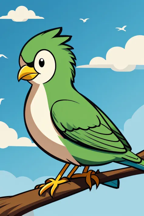 bird, cartoon style