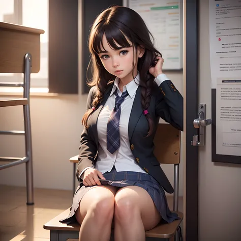 realistic schoolgirl