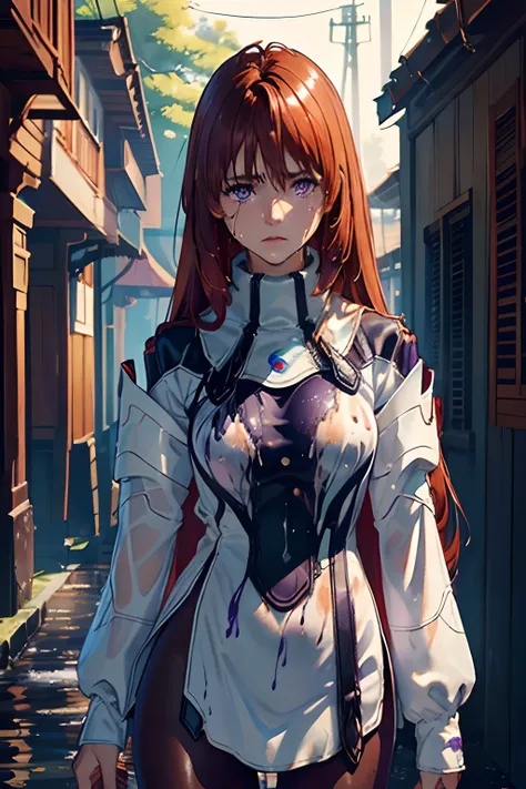 (masterpiece:1.2, best quality), (finely detailed beautiful eyes: 1.2), ((1girl)), (purple eyes:1.4), (finely detailed eyes and detailed face:1.3), ((girl with long red hair)), (beautiful and clear background:1.2), (extremely detailed CG, ultra-detailed, b...