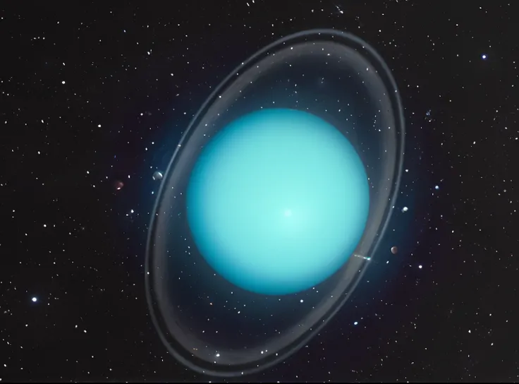 Uranus (Planet) with rings