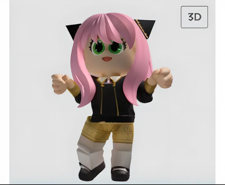 Preciso que crie um personagem inspirado nessa foto minha do roblox, that has more realistic traits