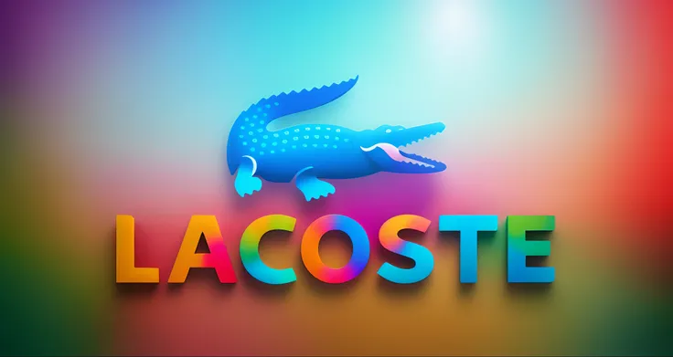 logo en 3d sobre un fondo de paisaje colorido de fantasia y colores vivos