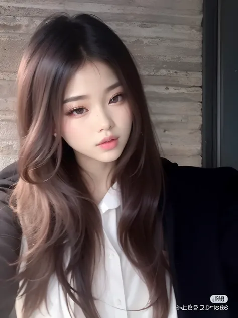 mulher araffed com cabelo longo e uma camisa branca, Ulzzang, cruel korean goth girl, Sakimichan, com cabelos longos e olhos penetrantes, Heonhwa Choe, com cabelos longos, menina coreana, Jinyoung Canela, Jaeyeon Nam, Xintong Chen, Parque Ji-min, jossi do ...