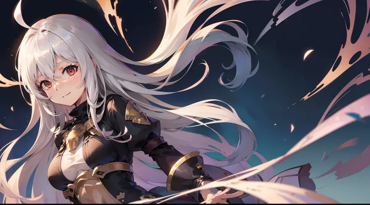 top-quality、8K))One Woman　long hair anime girl、extremely cute anime girl face、nightcore、From the front line of girls、Portrait of a cute anime girl、granblue fantasy style, granblue fantasy style, granblue fantasy style, Whole body, from bellow,ceiling,Looki...