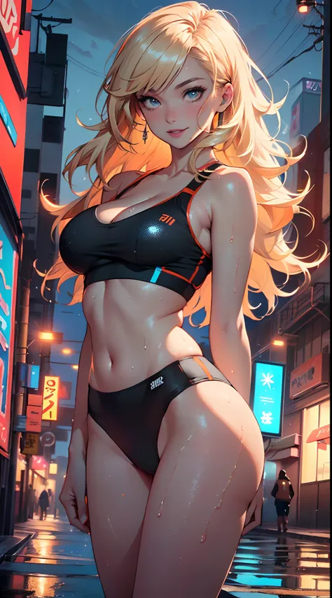 girl sporty,((attractive girl)),

(large breasts:1.4),saggy breasts,(((absurdly long unkept hair,blonde hair,very long hair,voluminous hair,Thick hair,Dense hair,long hair,colored inner hair))),((heterochromia:1.5, (orange_eye and blue_eye))),intricate eye...