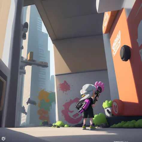 Splatoon 9/11 terrorist attack twin towers splatoon Nintendo artstyle Splatoon turfwar September 11th