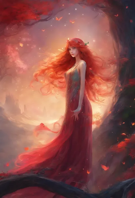 Fairy with red hair