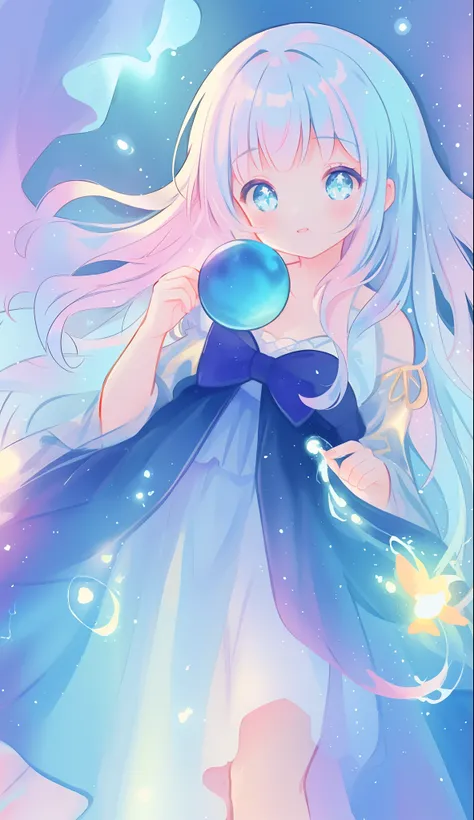 beautiful girl, puffy tiered ballgown, vibrant pastel colors, (colorful), glowing golden long hair, magical lights, sparkling magical liquid, inspired by Glen Keane, inspired by Lois van Baarle, disney art style, by Lois van Baarle, glowing aura around her...