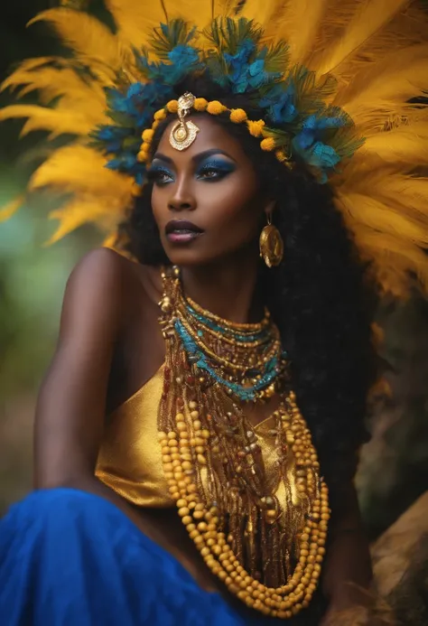 Oshun dark skin river goddess