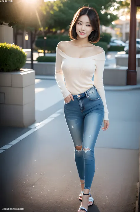 （超A high resolution，RAW photogr，8K,K HD，Best Quality，tmasterpiece:1.5），（intricate-detail，realisticlying），1 very beautiful woman, age 22, Solo, hight resolution, extra detailed face, (Professional Lighting，Bokeh），（light particules，Lens Flare Glow，Luminescen...