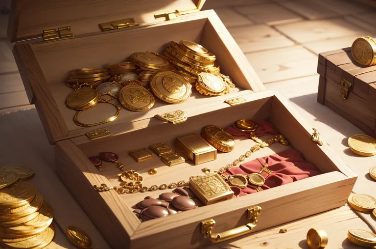 rich, treasure, money, jewelry, gold, fortune, Jewel Chest, wealth, a gold