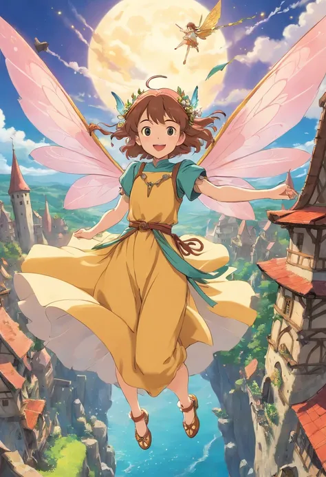 Medieval flying fairy