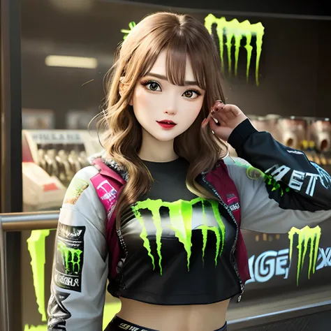 woman monster energy